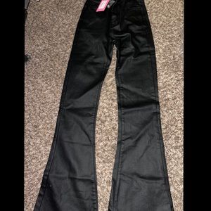 Edikted flare leather pants